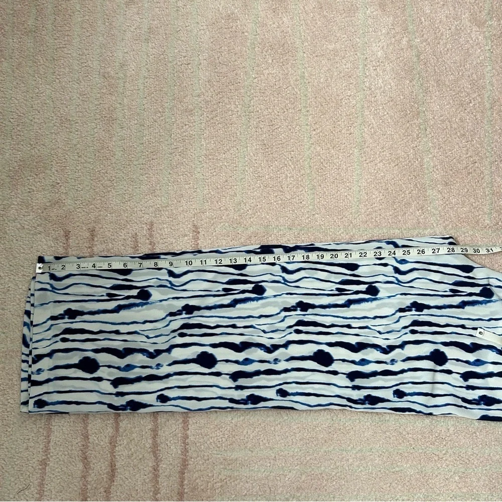 H&M Sheer Tie Dye Wide Leg Pants Swim Coverup Spring Break Palazzo Pant SZ 8 - Picture 7 of 8